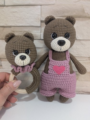Amigurumi bär greifring - bär, +